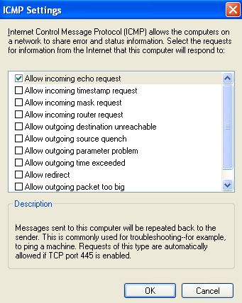 ICMP Settings