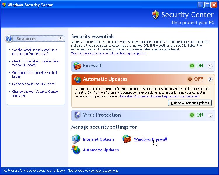 Bloquear Acceso Internet Programa Firewall Windows Xp