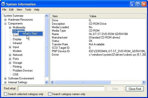 System Info